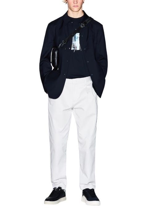Marineblauwe Blazer met Knopsluiting Jacket - Image 3
