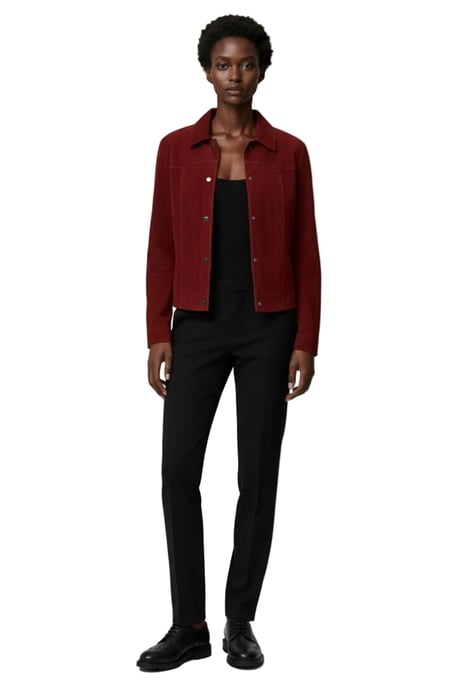 Ashley Suede Jacket in Red - Image 1
