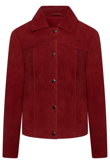 Ashley Suede Jacket in Red - Image 2