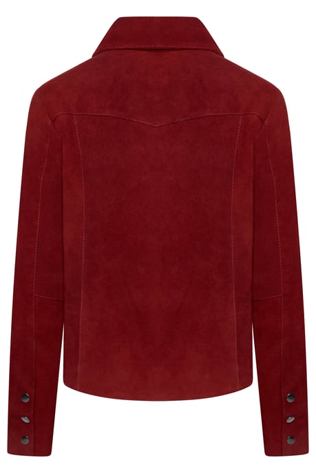 Ashley Suede Jacket in Red - Image 3