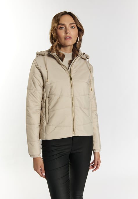 Faina licht gewatteerd jack Dames lichtbeige - Image 3