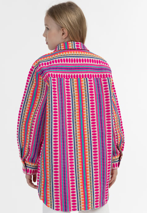IZIA Overhemd jasje Meisje Veelkleurig roze - Image 4