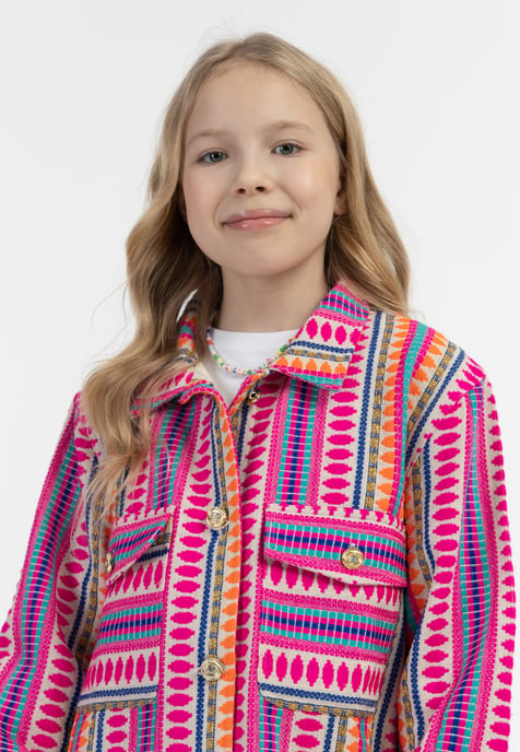 IZIA Overhemd jasje Meisje Veelkleurig roze - Image 5