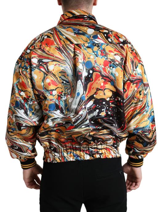 Casual Jack Marmer Print Bomberjack - Image 3
