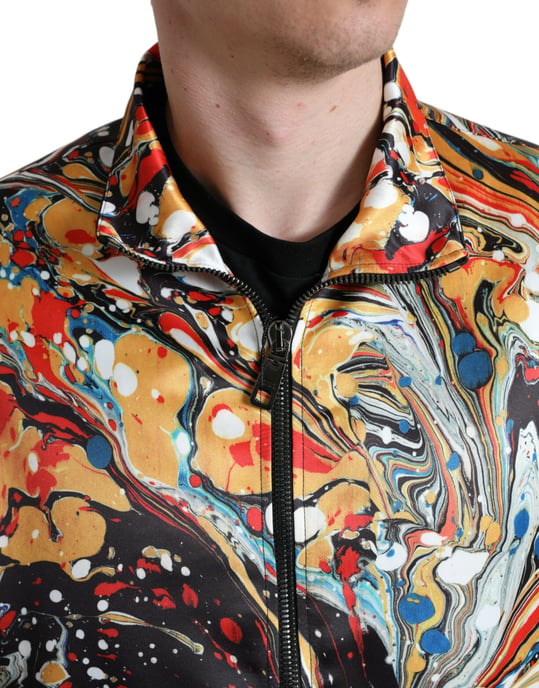 Casual Jack Marmer Print Bomberjack - Image 4