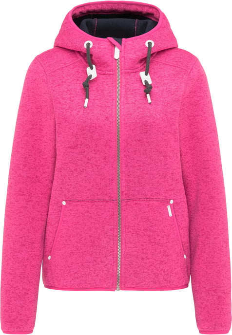 ICEBOUND Gebreide fleece jas Dames roze melange - Image 1