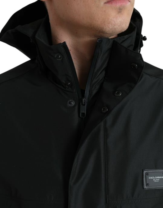 Hooded Jacket Zwart - Image 4