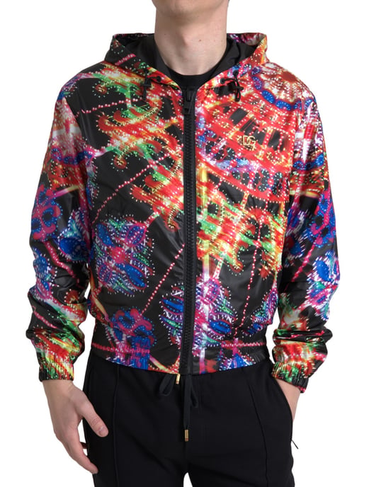 Vegas Lights Print Hoodie Jasje - Image 1