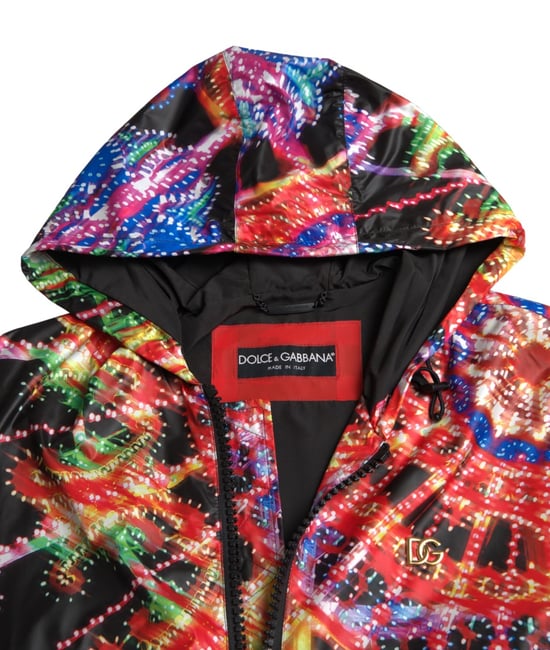 Vegas Lights Print Hoodie Jasje - Image 3