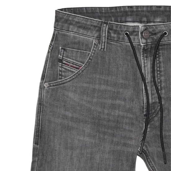 Diesel Heren Krooley Y T Getailleerde Jeans (Grijs) - Image 3