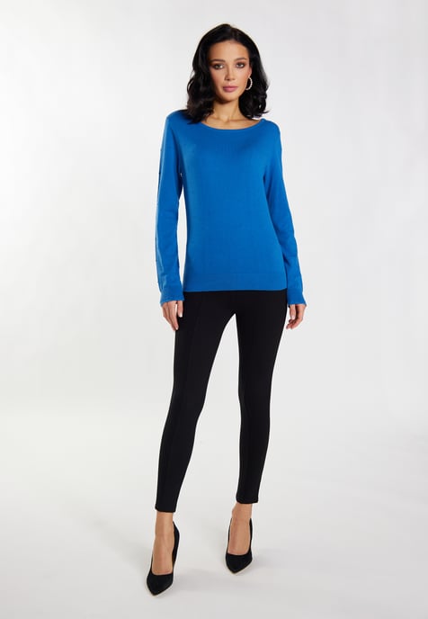 Faina Gebreide trui Dames blauw - Image 2