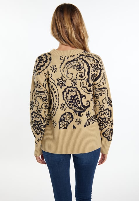 usha Knitted pullover women beige - Image 4