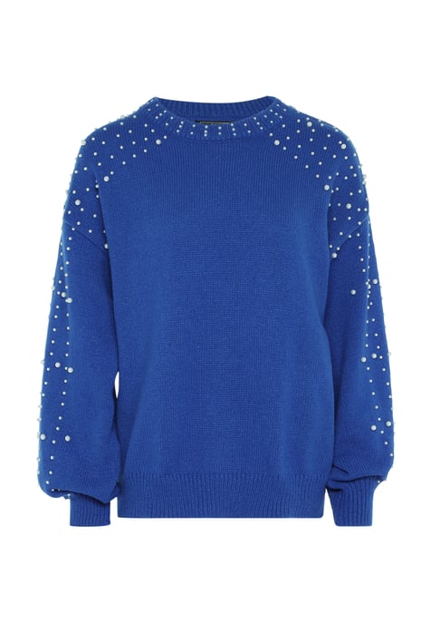 Faina trui met parels Dames KONING BLAUW - Image 1