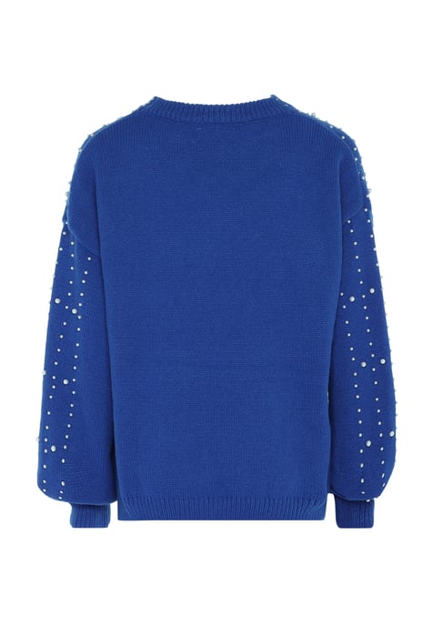 Faina trui met parels Dames KONING BLAUW - Image 2