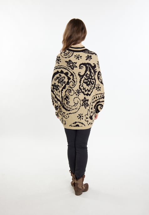 usha Poncho-trui Dames beige - Image 4
