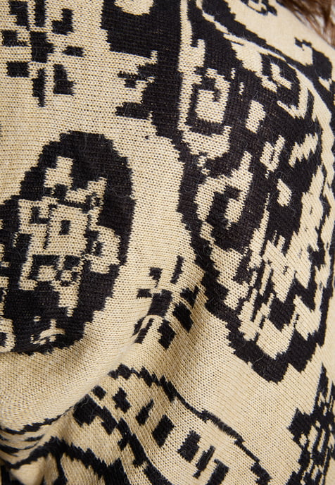usha Poncho-trui Dames beige - Image 5
