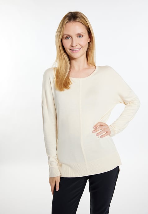 usha Knitted pullover women cream - Image 3