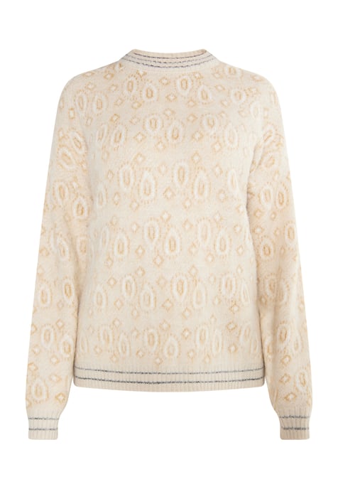 usha Gebreide trui Dames Beige Veelkleurig - Image 1