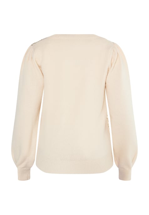 usha Knitted pullover women cream - Image 2