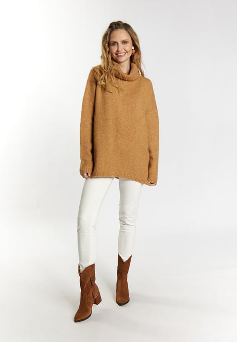 usha Knitted pullover women camel - Image 2