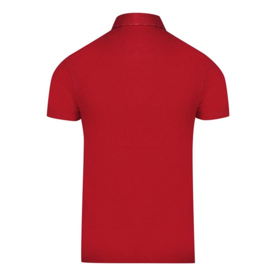 Aquascutum Volwassen Unisex Aldis Borst Logo Poloshirt (Rood) - Image 2