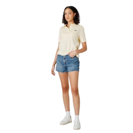 Fred Perry Mens Logo Polo Shirt (Cream) - Image 4