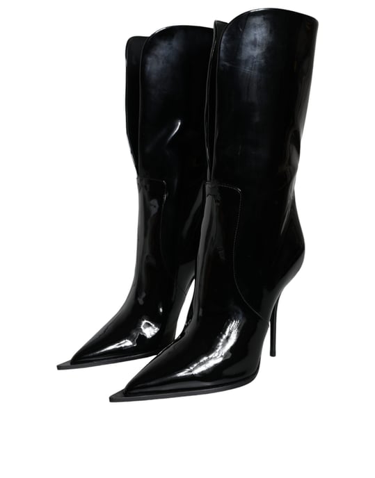 Patentleren Halfhoge Laarzen Met Stiletto Hak - Image 3