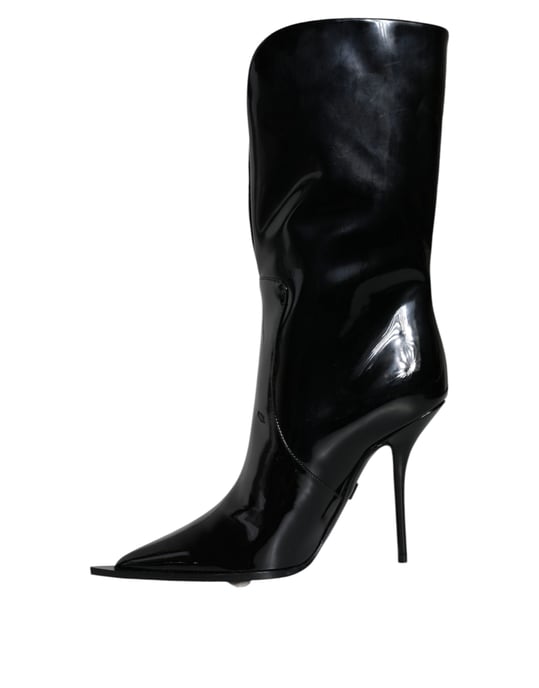 Patentleren Halfhoge Laarzen Met Stiletto Hak - Image 5