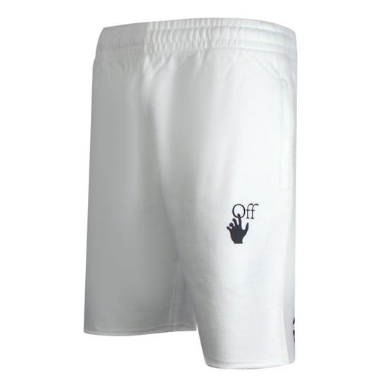 Off-White Unisex Adult Caravaggio Arrow Sweat Shorts (White) - Image 3