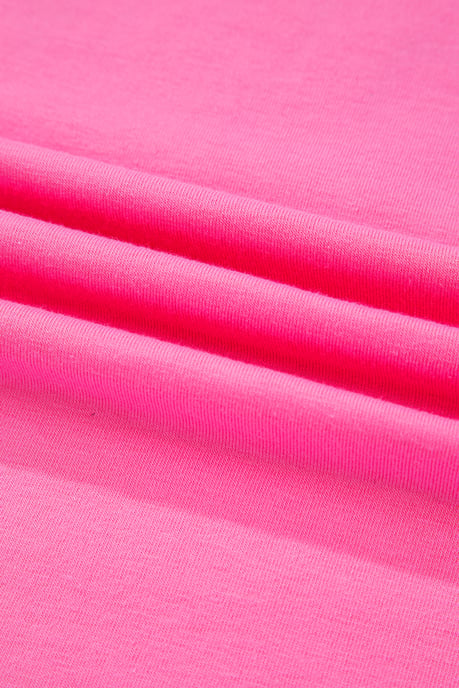 Rosa T-shirt med kort ärm och grafik - Image 3