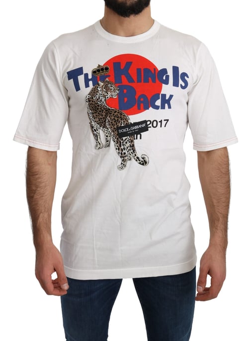 Leopardtryckt T-shirt Kungen är tillbaka - Image 5