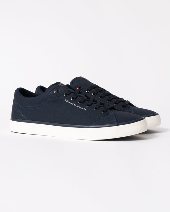 Tommy Hilfiger Hi Vulc Low Canvas Bla - Image 3