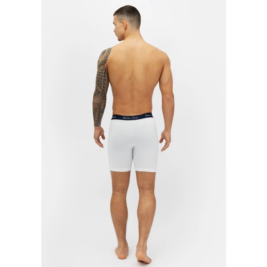 Phil & Co Boxershorts heren met lange pijpen boxer briefs 4-pack wit / grijs - Image 2