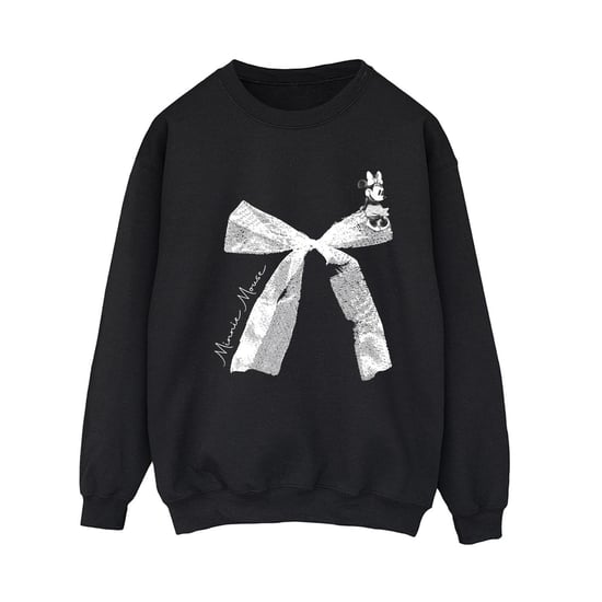 Disney Dames/Dames Minnie Mouse Strik Sweatshirt (Zwart, Zwart) - Image 1