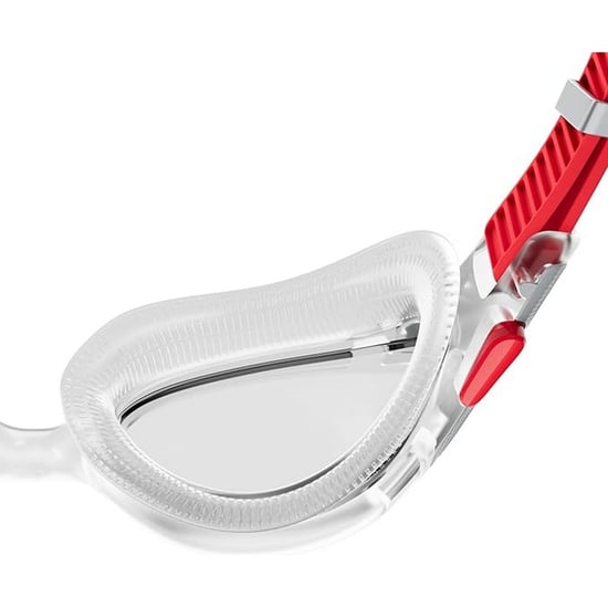 Speedo Mens Biofuse Swimming Goggles (Red/Silver/Clear) - Image 3