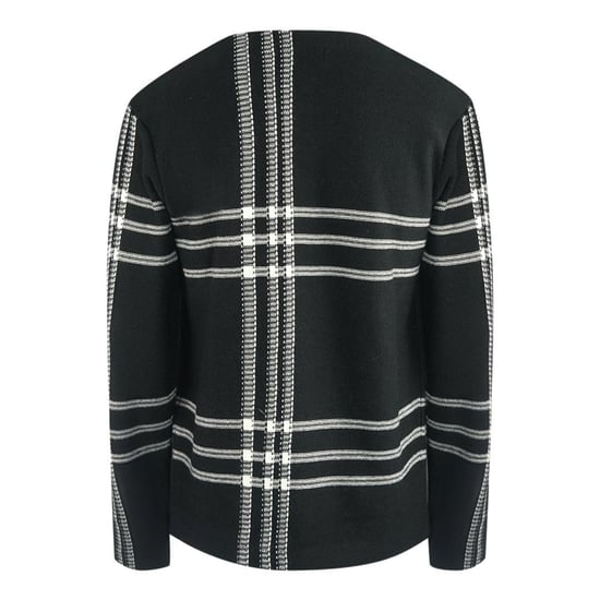 Fred Perry Tartan trui voor volwassenen (Zwart, Wit) - Image 2