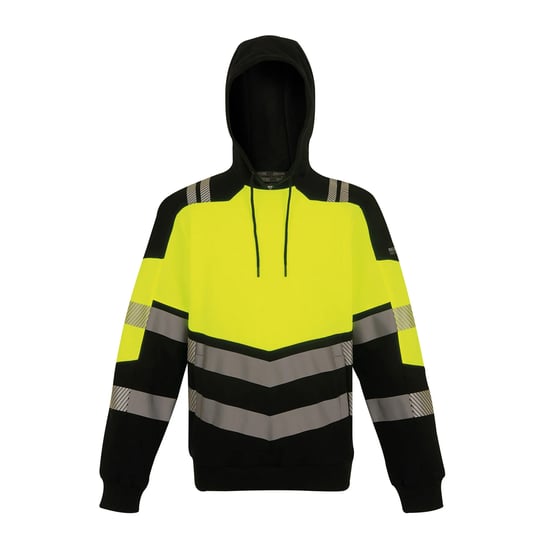 Regatta Professional Unisex Volwassenen X-Pro Klasse 2 Hoogzichtbare Hoodie (Zwart/Geel) - Image 1