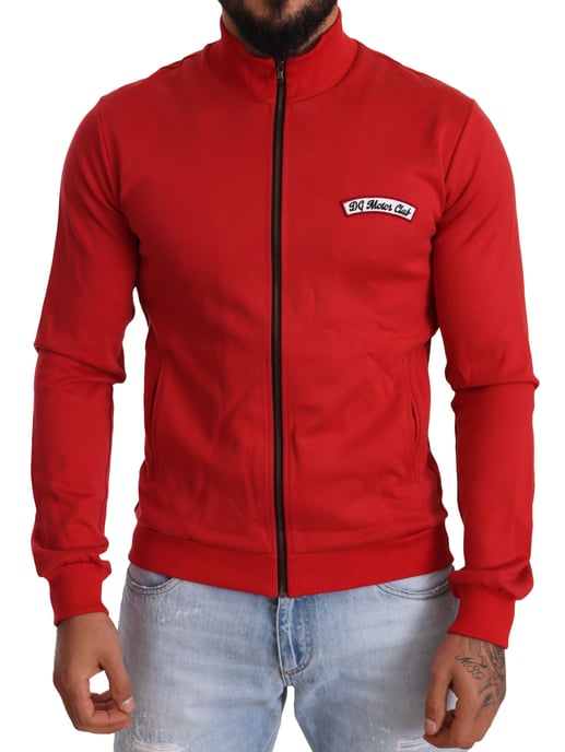 Red Zipup Sweatshirt Dg Motor Club Style - Image 1