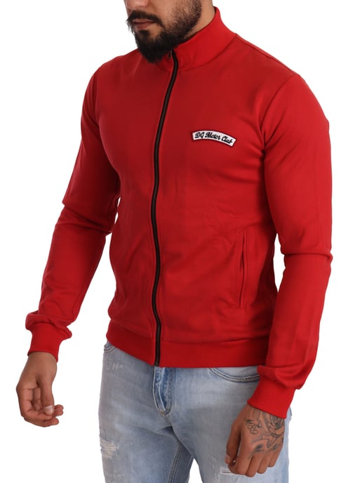 Red Zipup Sweatshirt Dg Motor Club Style - Image 2