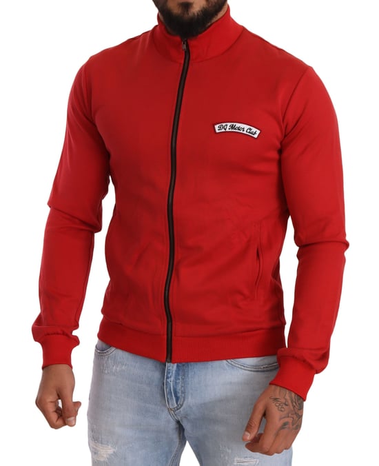 Red Zipup Sweatshirt Dg Motor Club Style - Image 5