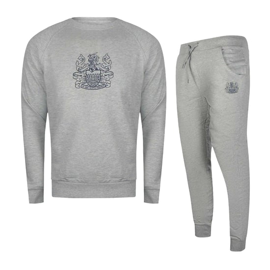 Aquascutum Heren Iconic Crest Crew Neck Trainingspak (Grijs) - Image 1