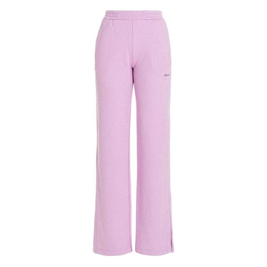 Off White Unisex Sweatbroek met Taps toelopende pijpen voor volwassenen (Lila) - Image 1