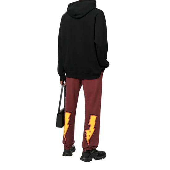 Off White Uniseks Adult Thunder Stable Slim Joggingbroek (Bourgondië) - Image 2