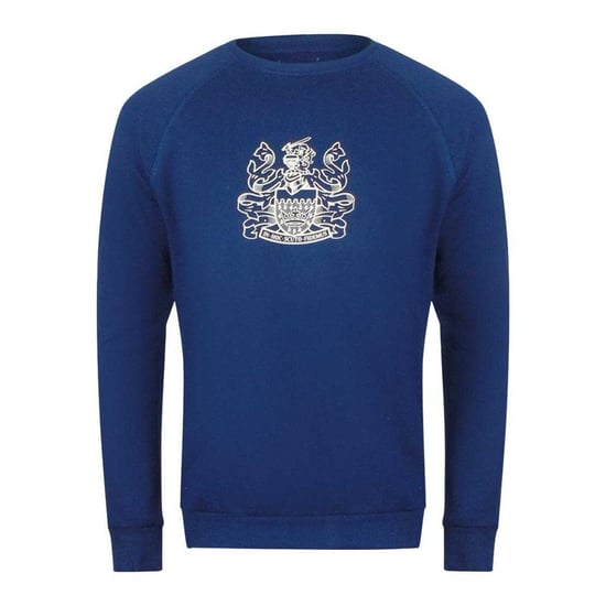Aquascutum Heren Iconic Crest Crew Neck Trainingspak (Marineblauw) - Image 3