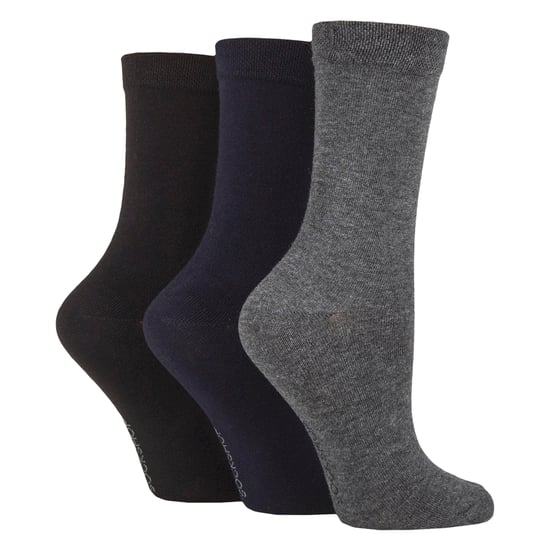 3-Pack Dames Eenvoudige Bamboosokken - Zachte Ademend Dagelijks Comfort Sokken - Image 1