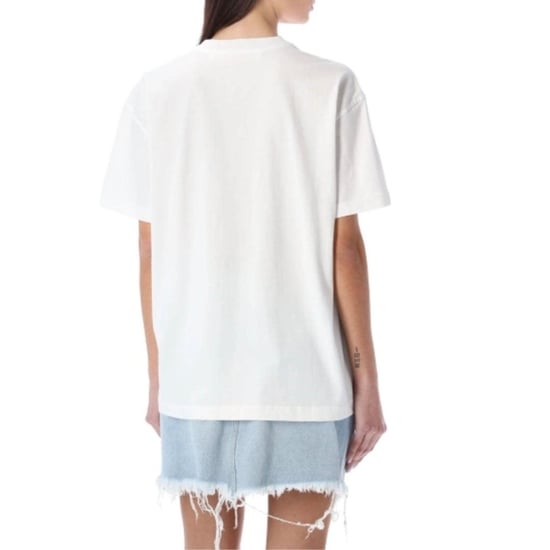 Off-White Unisex volwassen 70s Logo Casual T-shirt (Wit) - Image 3