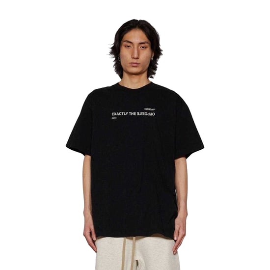 Off White Heren Precies het tegenovergestelde T-shirt (Zwart) - Image 4