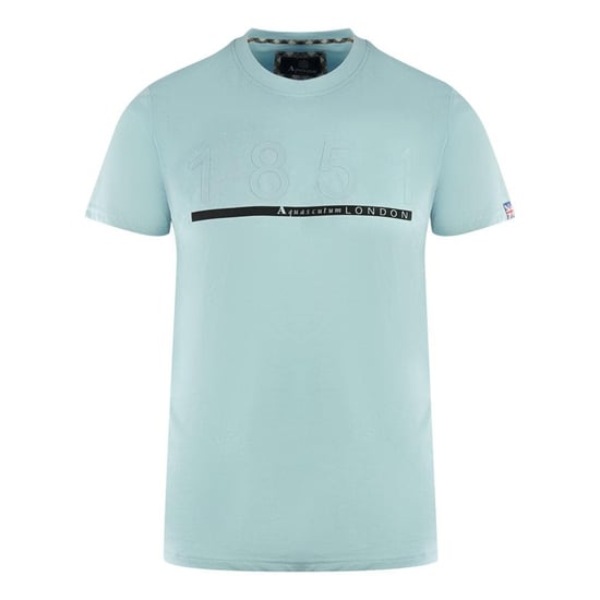Aquascutum Heren Londen 1851 T-Shirt (Lichtblauw) - Image 1