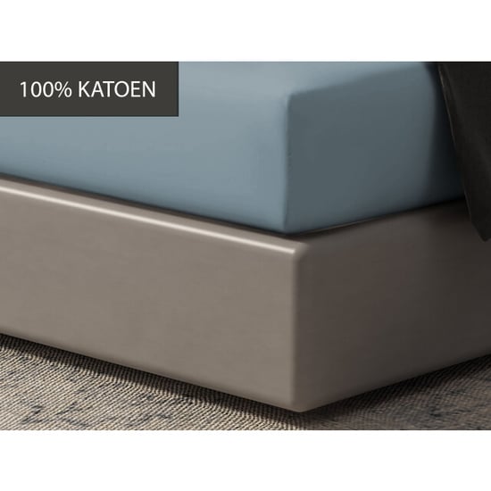DoubleDry Hoeslaken 100% natuurlijk katoen eenpersoons 90x200 cm zacht & - Image 5