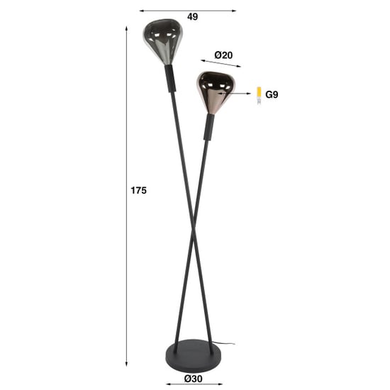 Hoyz vloerlamp wings 2-lichts - - Image 2